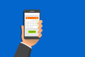 Calendar app on smart phone